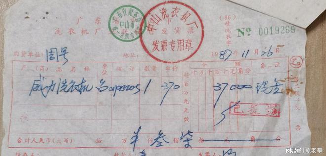 机的价格单才明白那时候的东西真不便宜！ayx爱游戏app体育看了80年代洗衣(图2)